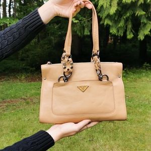 Genuine Nubuck Leather Prada Bag / Purse